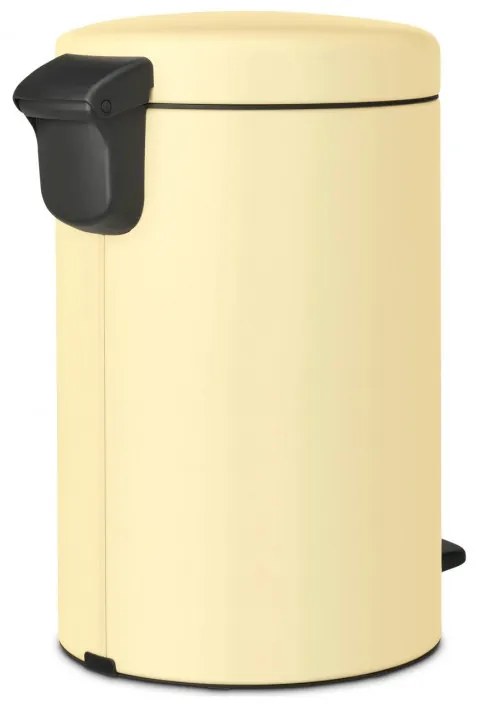 Кош за боклук с педал Brabantia NewIcon 1008844, 12 л, Плавно затваряне, Противоплъзгаща основа, Жълт
