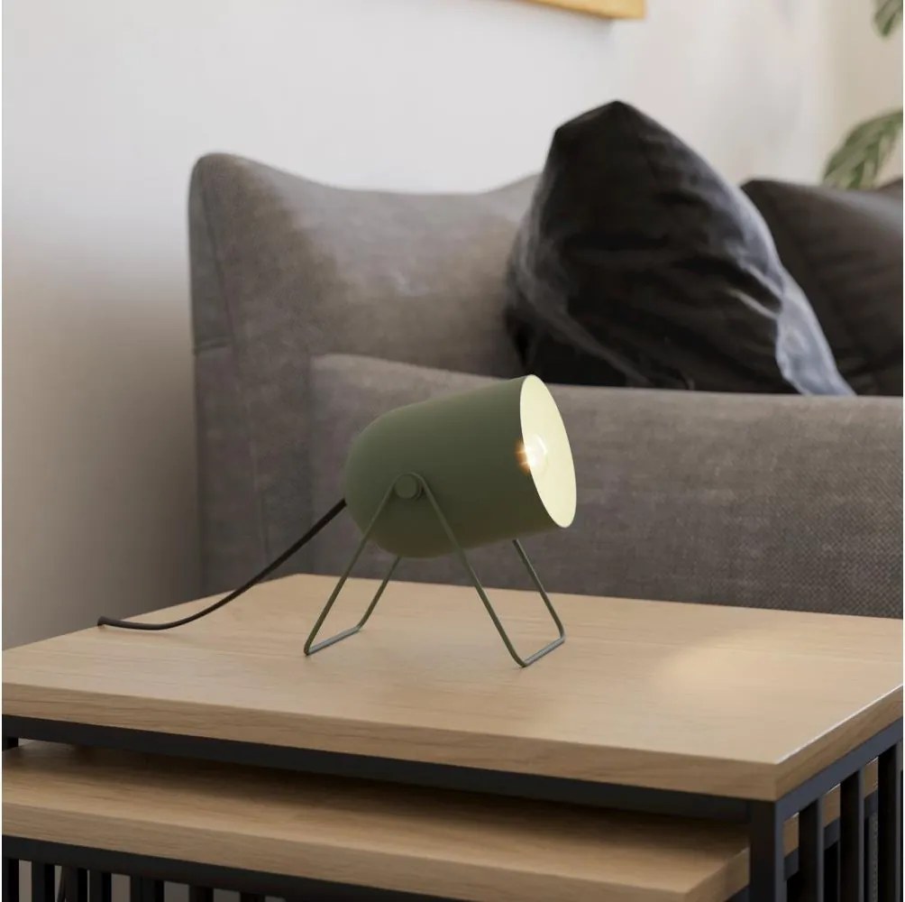 Eglo 44136 - Настолна лампа TILSTON 1xE14/8W/230V зелена