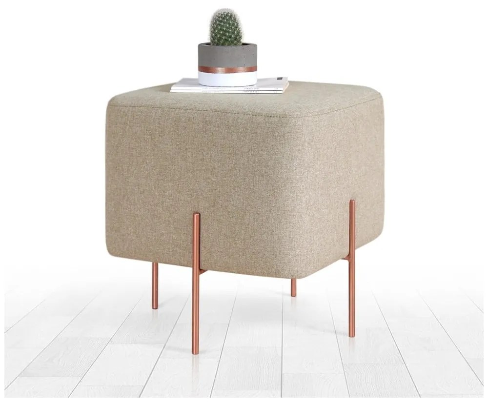 Бежова табуретка Copper – Artie