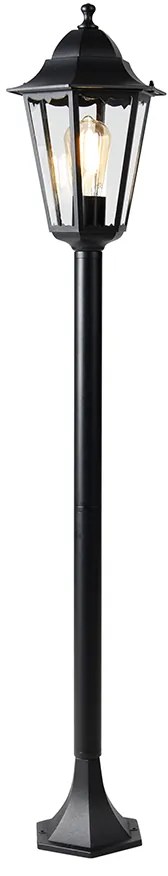 Умен външен стоящ фенер черен 120 см вкл. WiFi ST64 - New Orleans