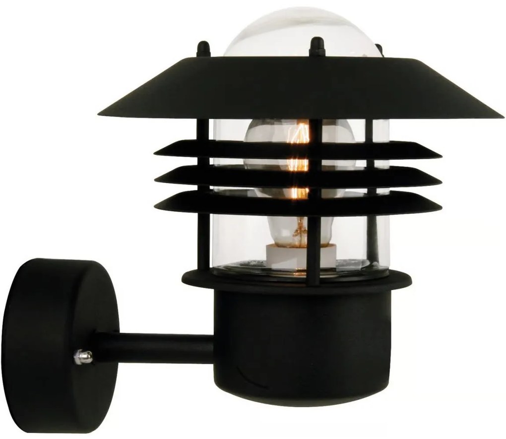 Nordlux - Външно стенно осветително тяло VEJERS 1xE27/60W/230V IP54 черно