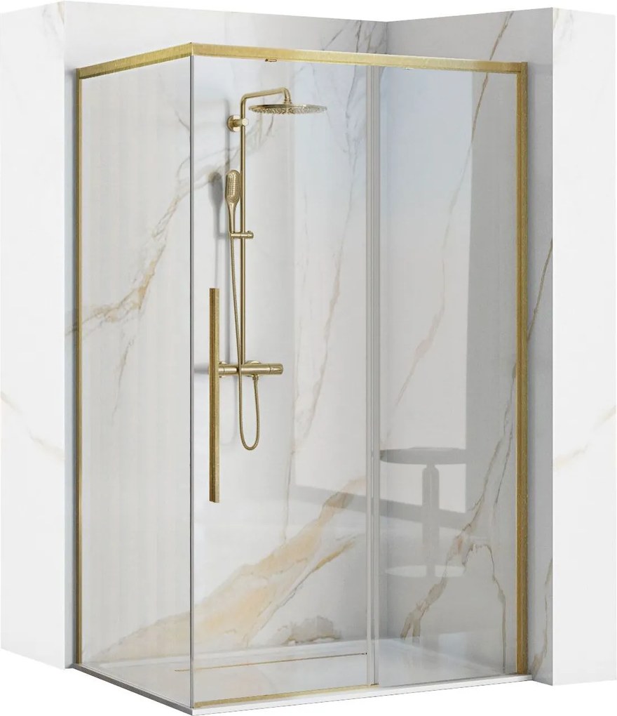 Душ кабина Rea SOLAR GOLD Brush 100x80