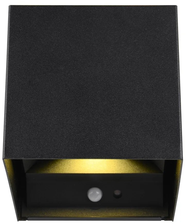 Черна LED светлина за стена Talent - Trio