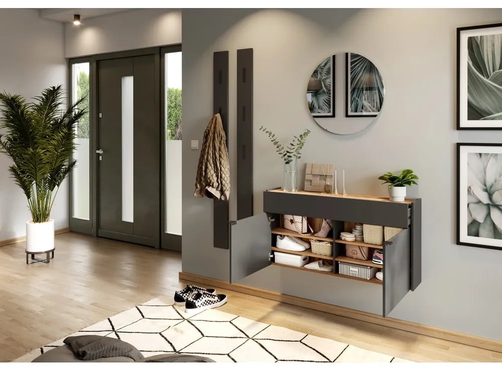 Антрацитно шкафче 110x57x22 cm Ameca – Germania