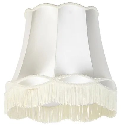 Копринен абажур кремав 45/30/44 - Баба