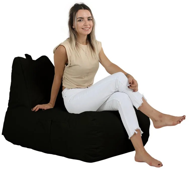 Градински пуф Trendy Comfort Bed Pouf, цвят Черен