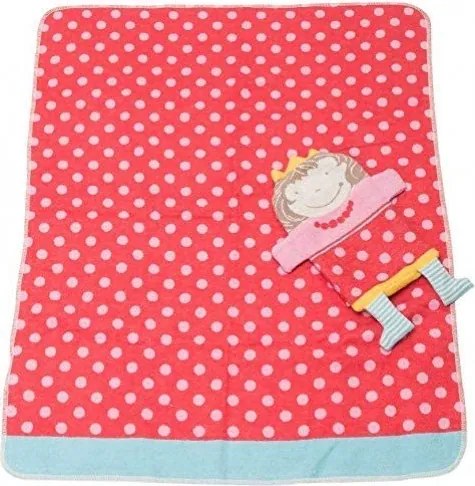 David Fussenegger - Бебешко одеяло Juwel 70x90 Точки с Кукла Принцеса
