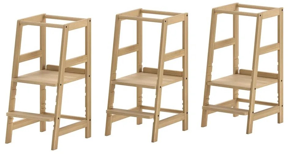 Учебна кула от масивен бук в естествен цвят Forrest – Vipack