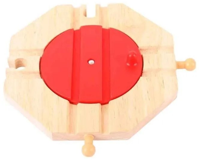 Bigjigs - Дървена обръщателна платформа - Четири посоки