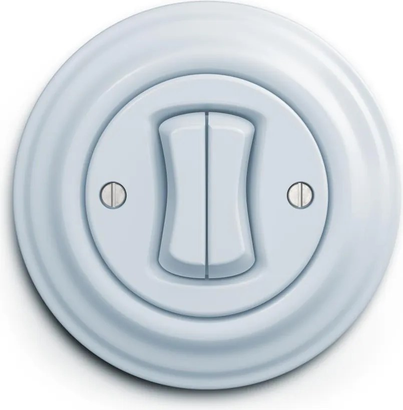 Kliklap - Ретро двоен ключ за стълбище с рамка № 6+6, син