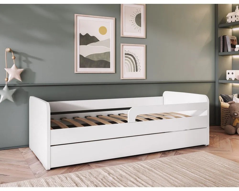 Бяло детско легло с включена подматрачна рамка 80x160 cm Duuli – ELTAP