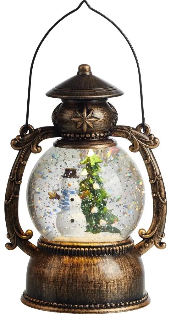 Markslöjd 705053 - Коледна LED декорация LOTHAR LED/0,15 W/3xAA бронзов фенер