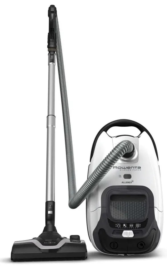 Rowenta - Прахосмукачка с торба SILENCE FORCE ALLERGY+ 4,5л 400W/230V черно/бяло
