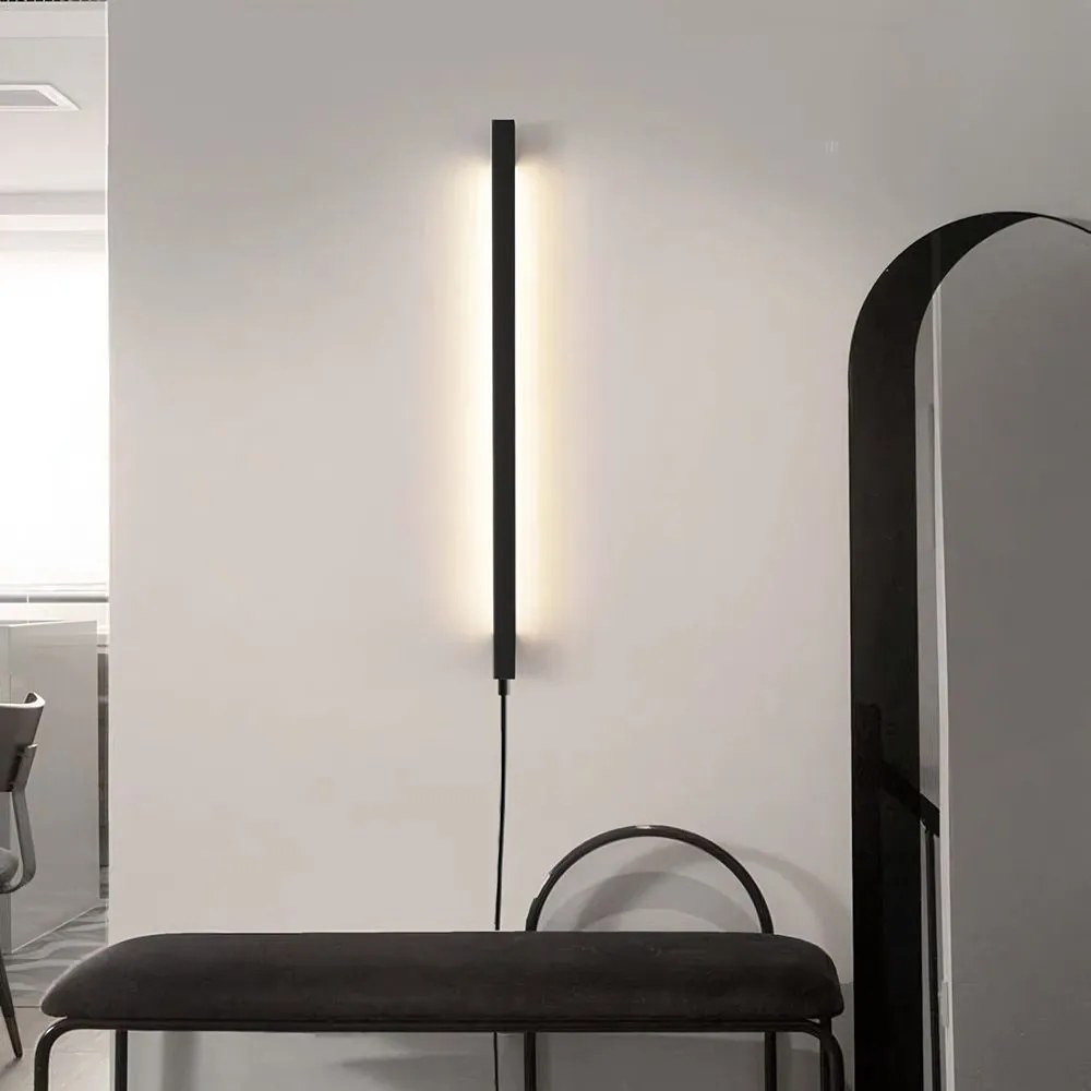 СТЕННА ЛАМПА LED LHJ063-W 80cm BLACK