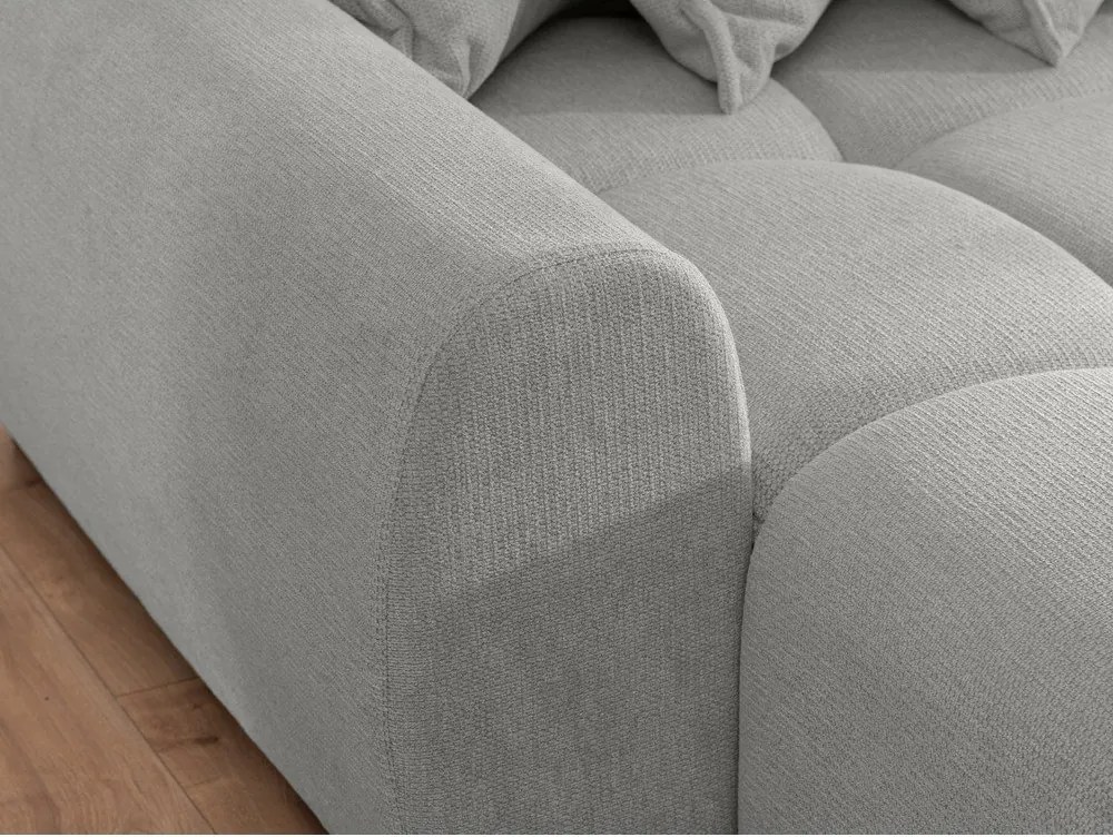 Светлосив ъглов диван (ляв ъгъл) Albane – Ropez