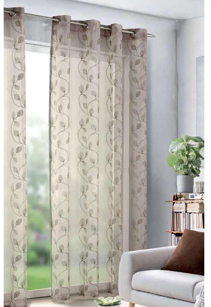 Кафява завеса от воал 135x245 cm – Sehlbach