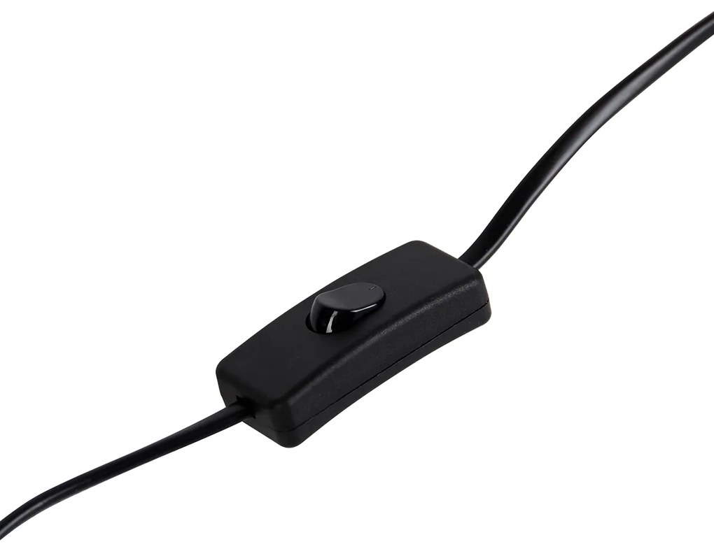 Japandi настолна лампа черна с бяло - Madleine