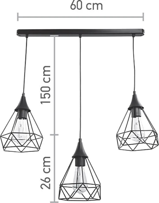 Светлина за окачване InLight 4024-3 RAIL-Mauro
