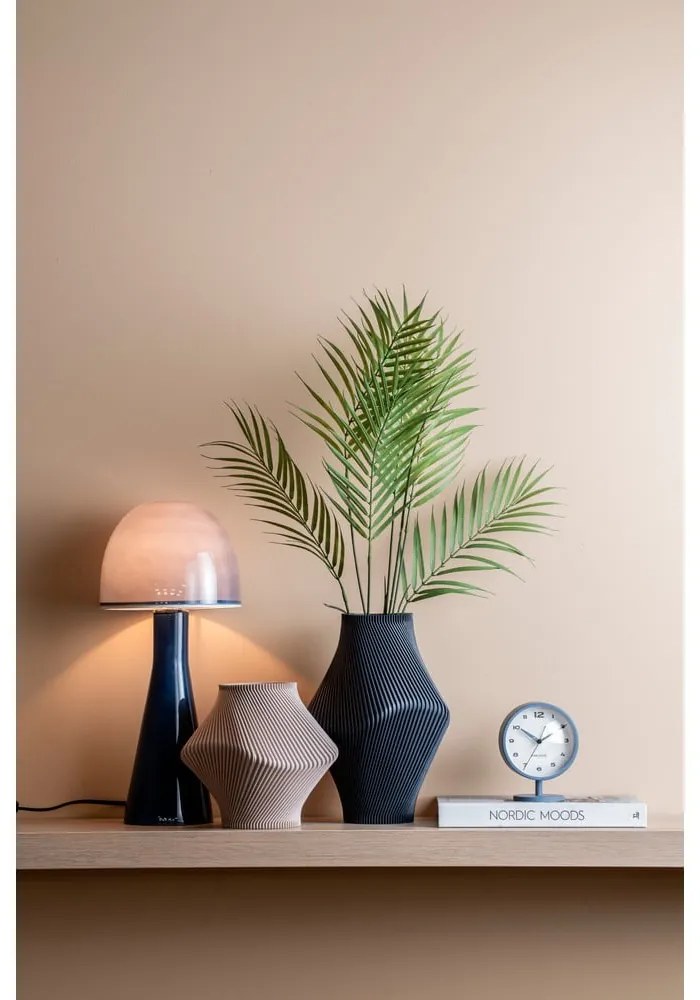 Тъмносиня настолна лампа със стъклен абажур (височина 45 cm) Bombin – Leitmotiv