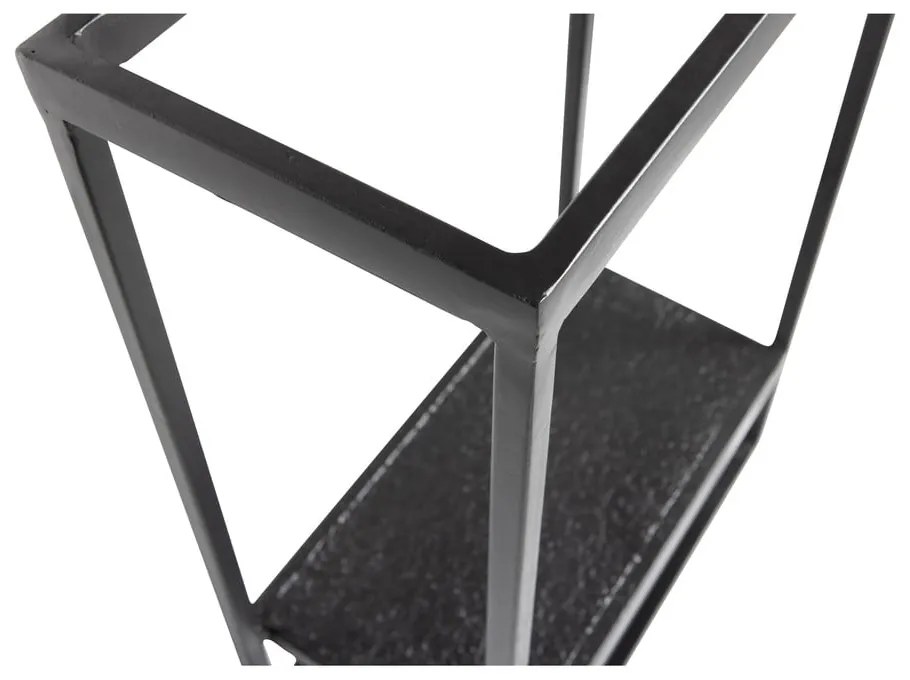 Черна метална стойка за стена 40x60 cm Febe - WOOOD