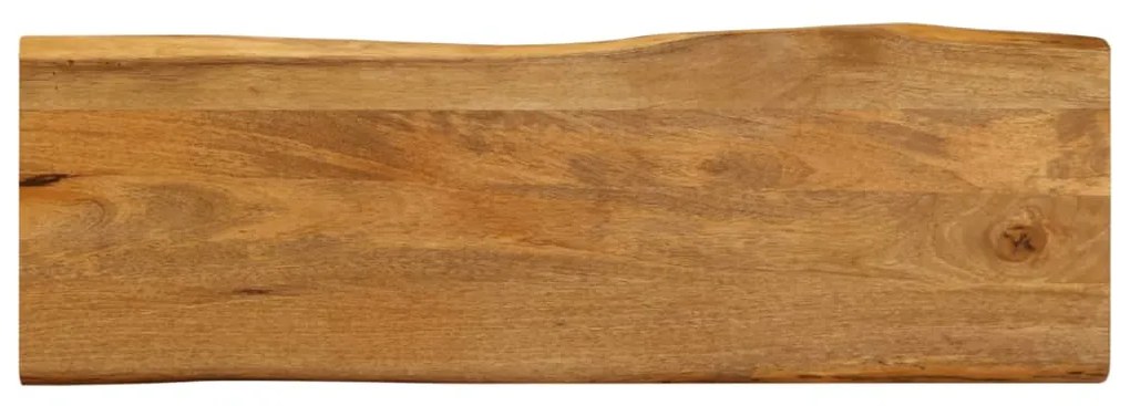 370759 vidaXL Плот за маса, 140x40x2,5 см, жив ръб, масивно дърво манго