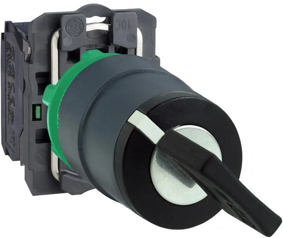 SE Превключвател черен 1-2 1NO с ключ и възврат Ø22mm XB5  - XB5AG61