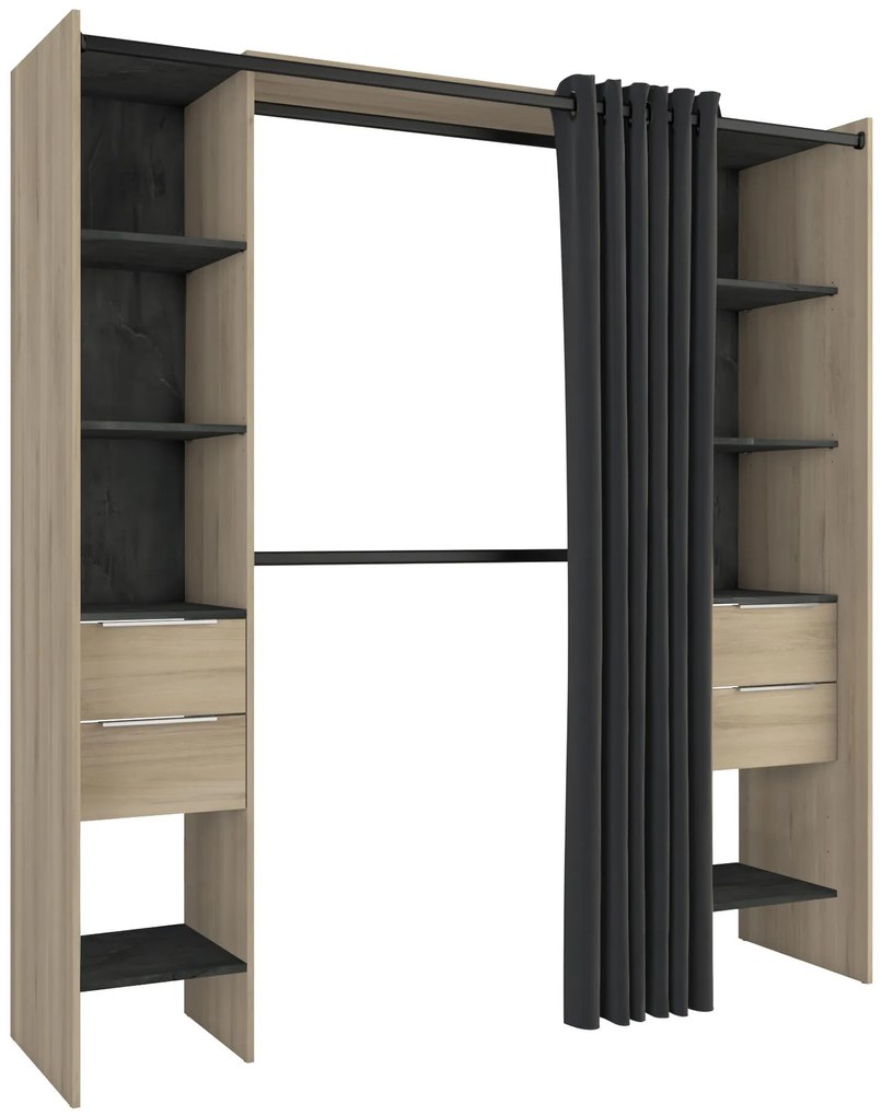 Гардероб Dande-Sonoma - Black