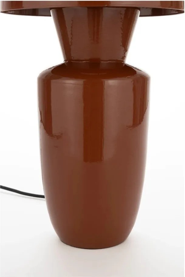 Теракотена метална настолна лампа с метален абажур (височина 42 cm) Classy – Zuiver