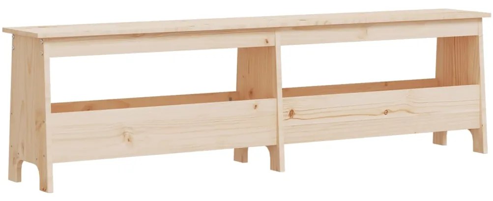837379 vidaXL Пейка за антре, 160x28x45 см, масивна дървесина, бор