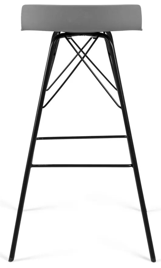 Сиви бар столове в комплект 2 бр. (височина на седалката 71 cm) Tori – Tenzo