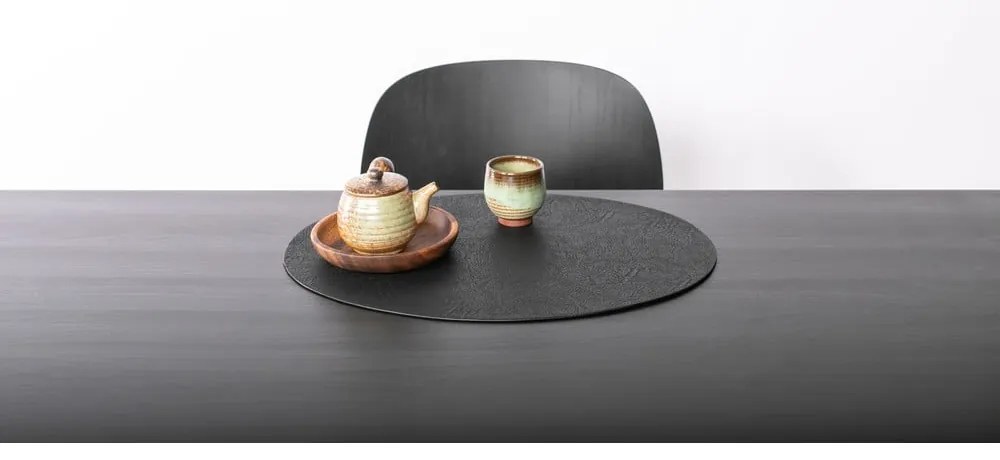 Черна подложка от изкуствена кожа , 33 x 45 cm Troja - ZicZac