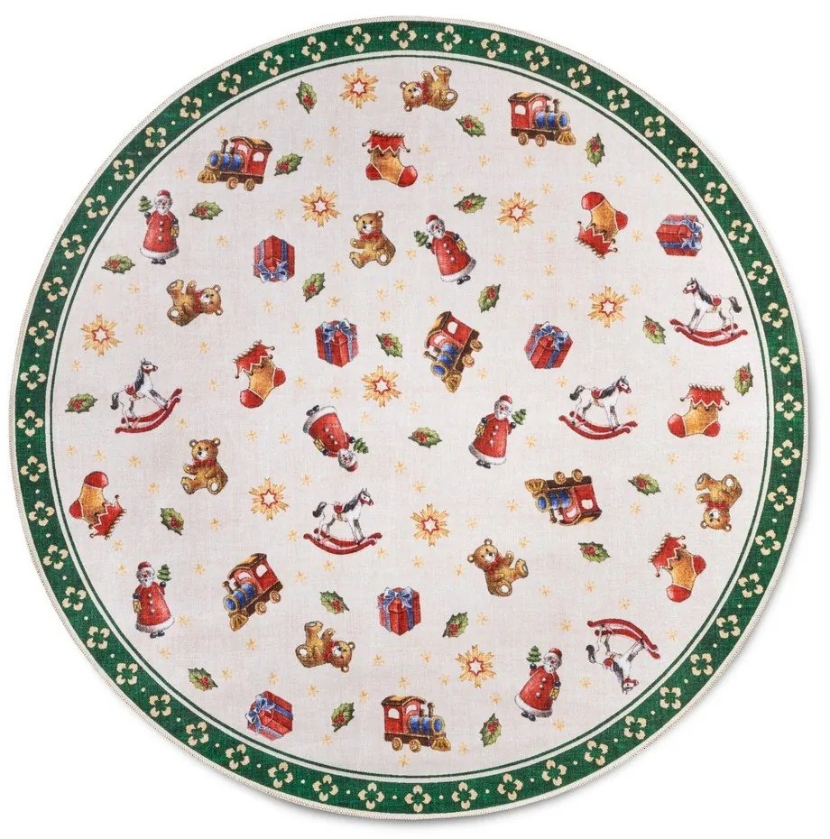 Зелен кръгъл килим с коледен мотив ø 150 cm Green Christmas – Villeroy&amp;Boch