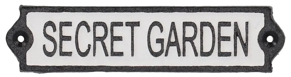 Знак от излято желязо 21x5 cm Secret Garden – Esschert Design