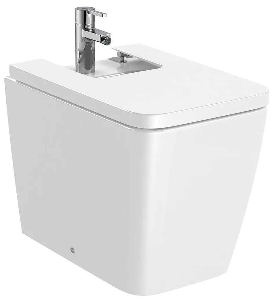 Стоящо биде, A357537000, Roca, SQUARE, долепено до стената, бял, 37х56х40см