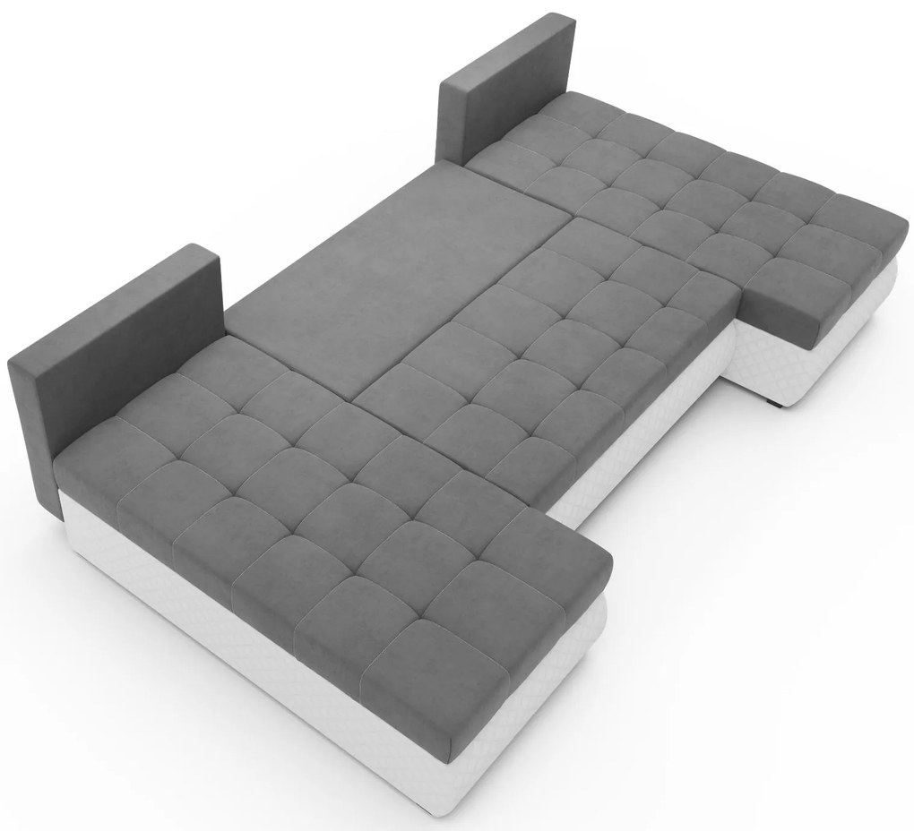 Ъглов диван Malaga-Gkri-Leuko