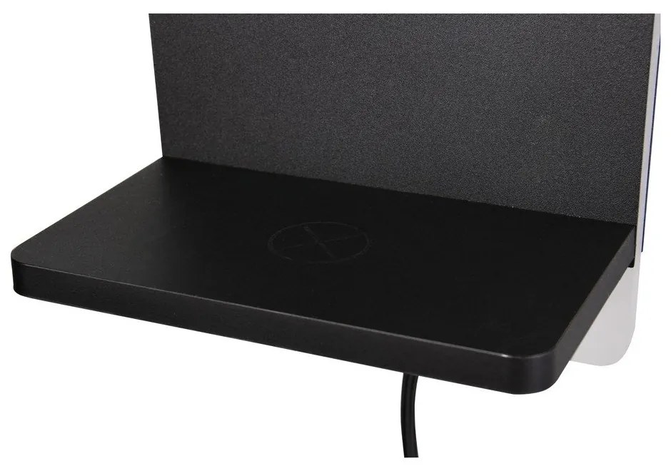 Матово черно LED затъмняваща се стенна лампа Fairfield – Trio