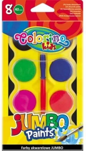 Colorino - Акварелни бои Jumbo 8 броя