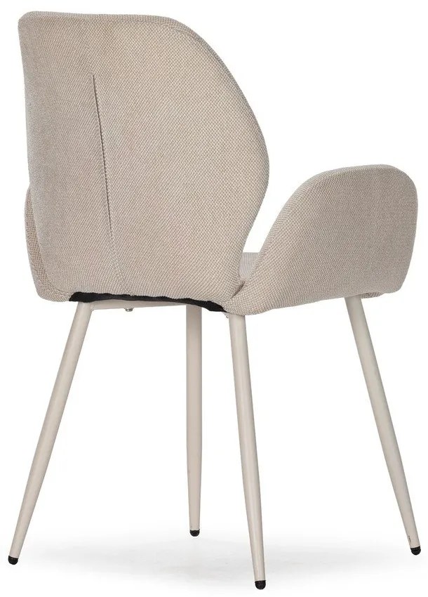 Бежови тапицирани трапезни столове в комплект 2 бр. Ansu – Marckeric