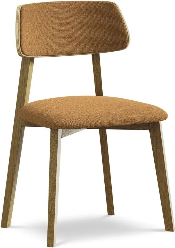 Теракотен трапезен стол от масивна дървесина Niu – Makamii