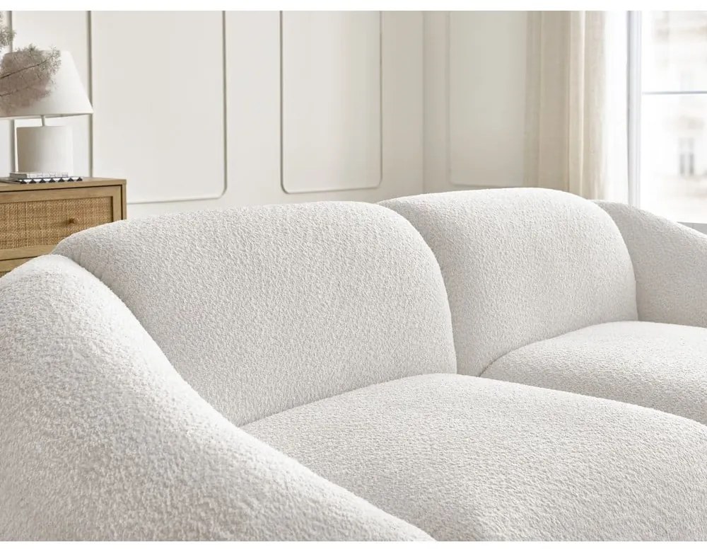 Бял диван от букле 230 cm Tina – Bobochic Paris