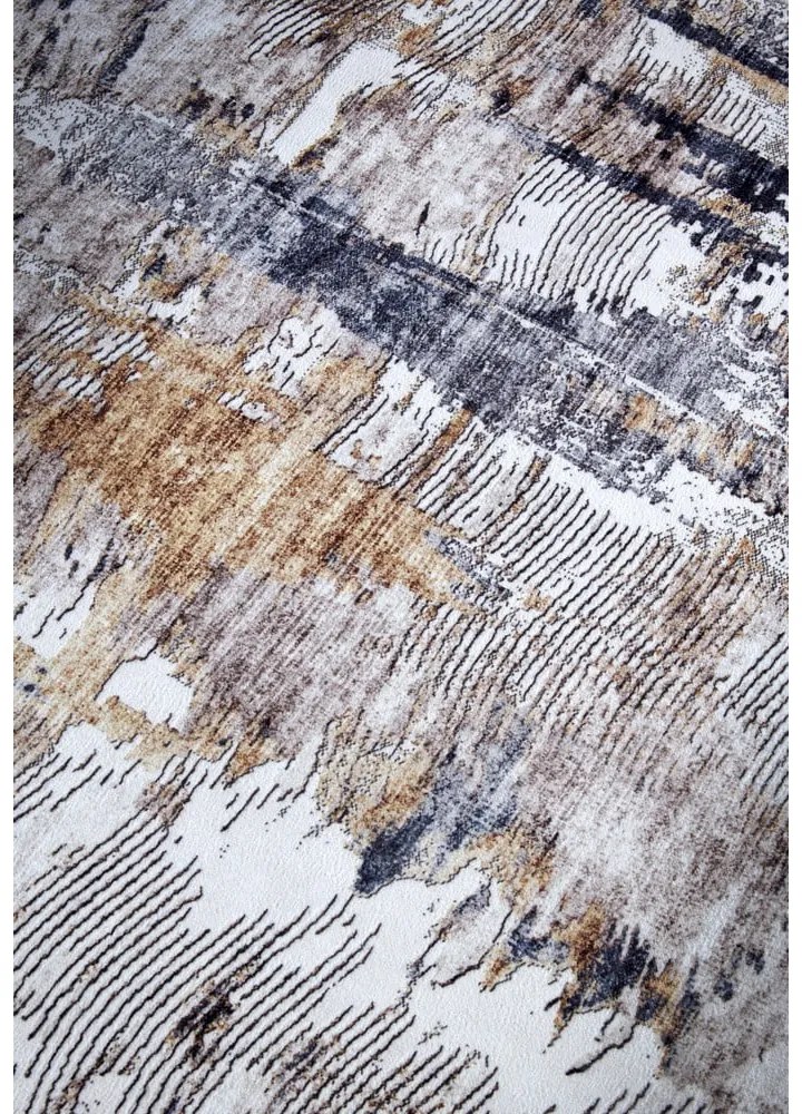 Светлосив килим 80x150 cm Malard Anthracite Gold – Elle Decoration