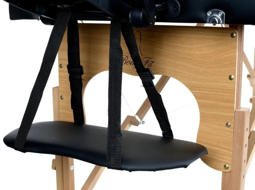 3-сегментна маса за масаж - дървена Бежово