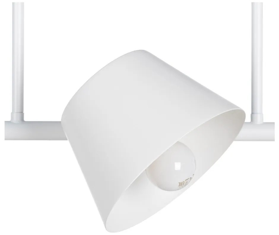 Бяло осветително тяло за таван 38x62,5 cm Simplico – Ixia