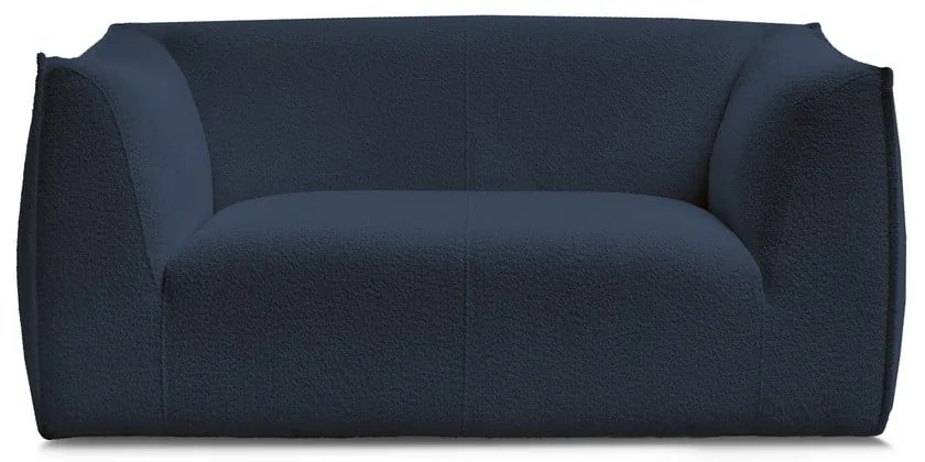 Тъмносин диван от прежда с примки от букле 170 cm Giorgia – Bobochic Paris