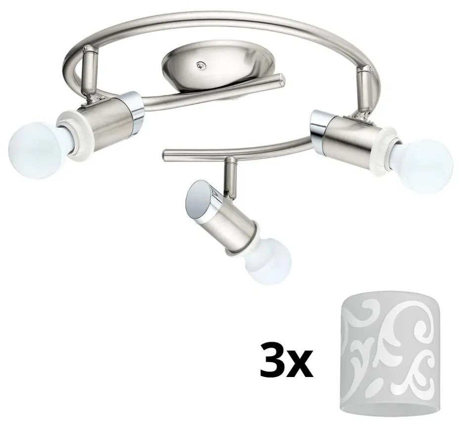 Eglo - LED точково осветително тяло MY CHOICE 3xE14/4W/230V хром/бяло