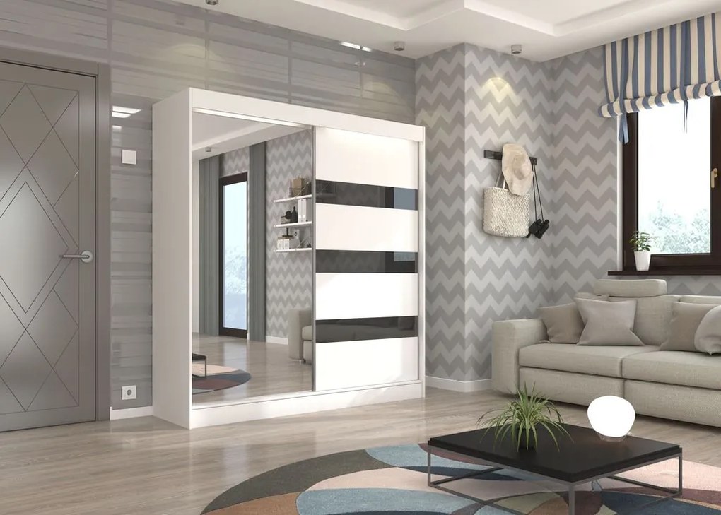 Гардероб Bissom 200 плъзгащ се-Leuko-Mauro