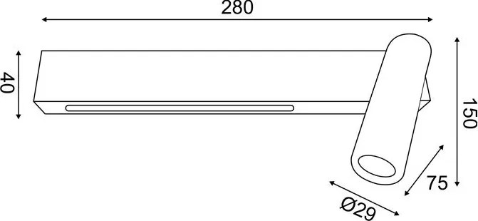 Стенна лампа LED Hermes-Leuko