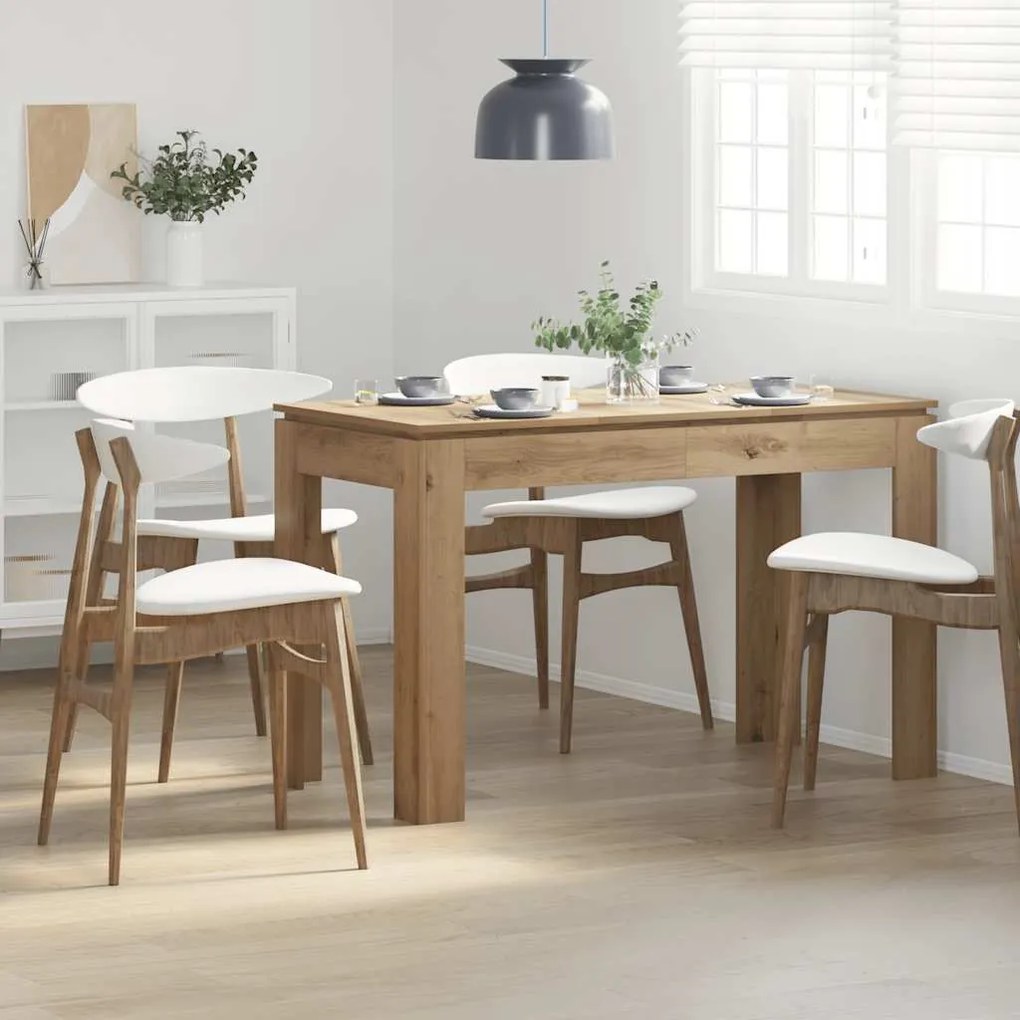 855903 vidaXL Трапезна маса Artisan Oak 120x60x76 cm Инженерна дървесина