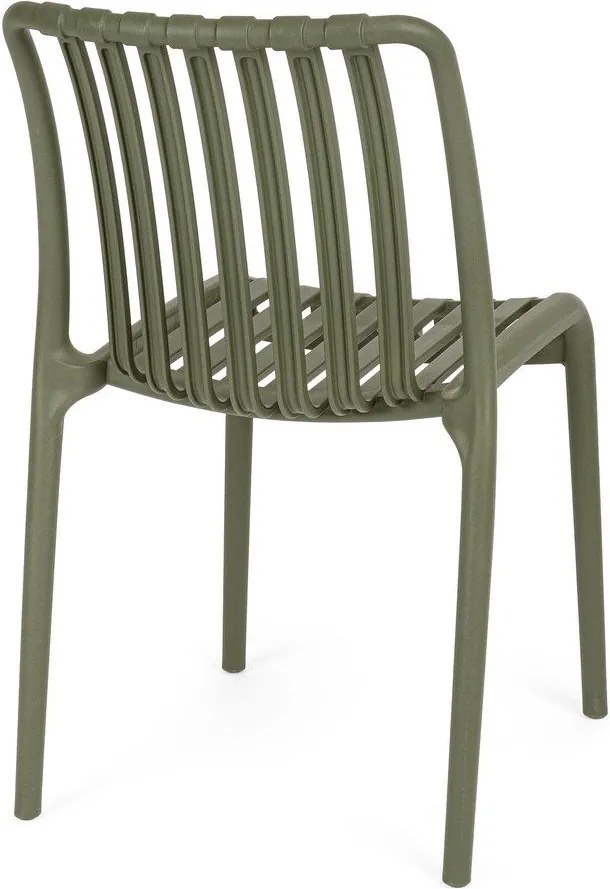 Зелен пластмасов градински стол Billie – Bizzotto