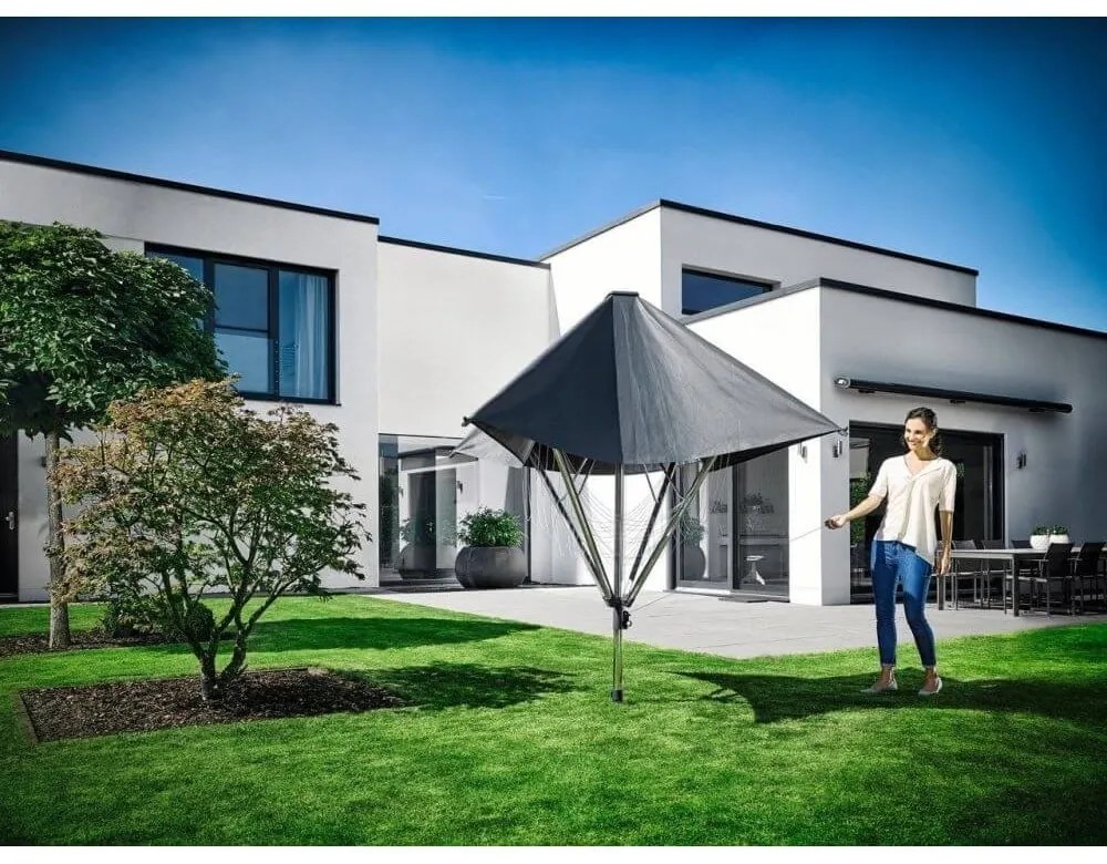 Градинска сушилня за дрехи в сребрист цвят 40 m LinoProtect 400 – LEIFHEIT